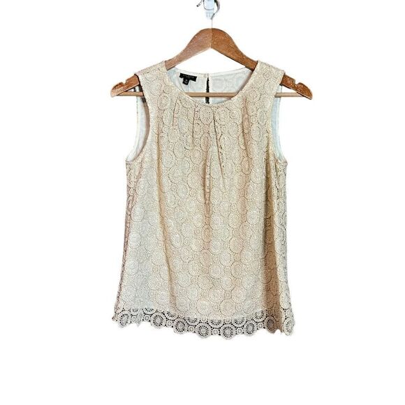 NWT! Talbots metallic lace tank top - Picture 1 of 8